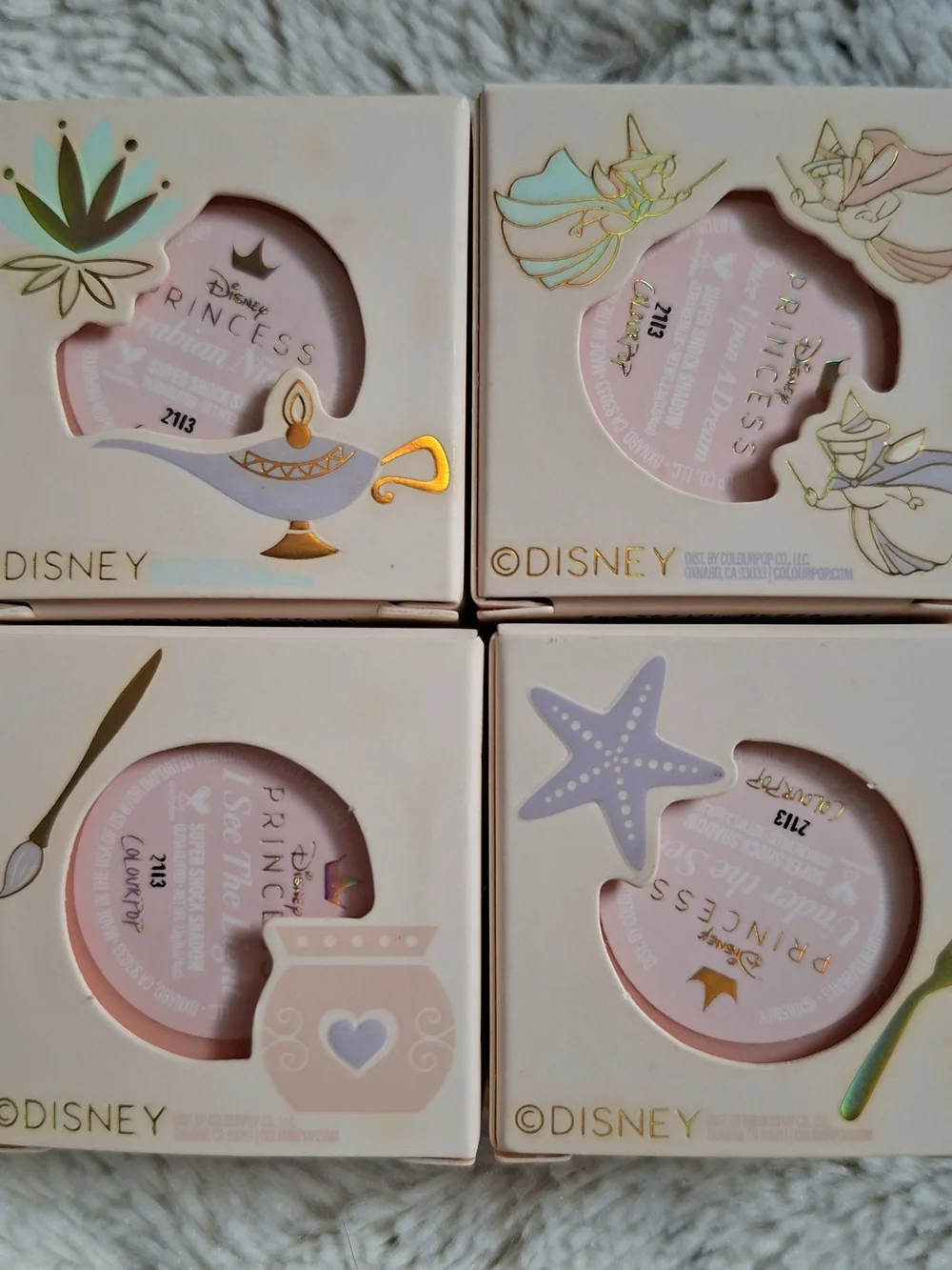 Disney Princess Super Shock Shadow Set of 4 Colourpop Cosmetics - Picture 12 of 13